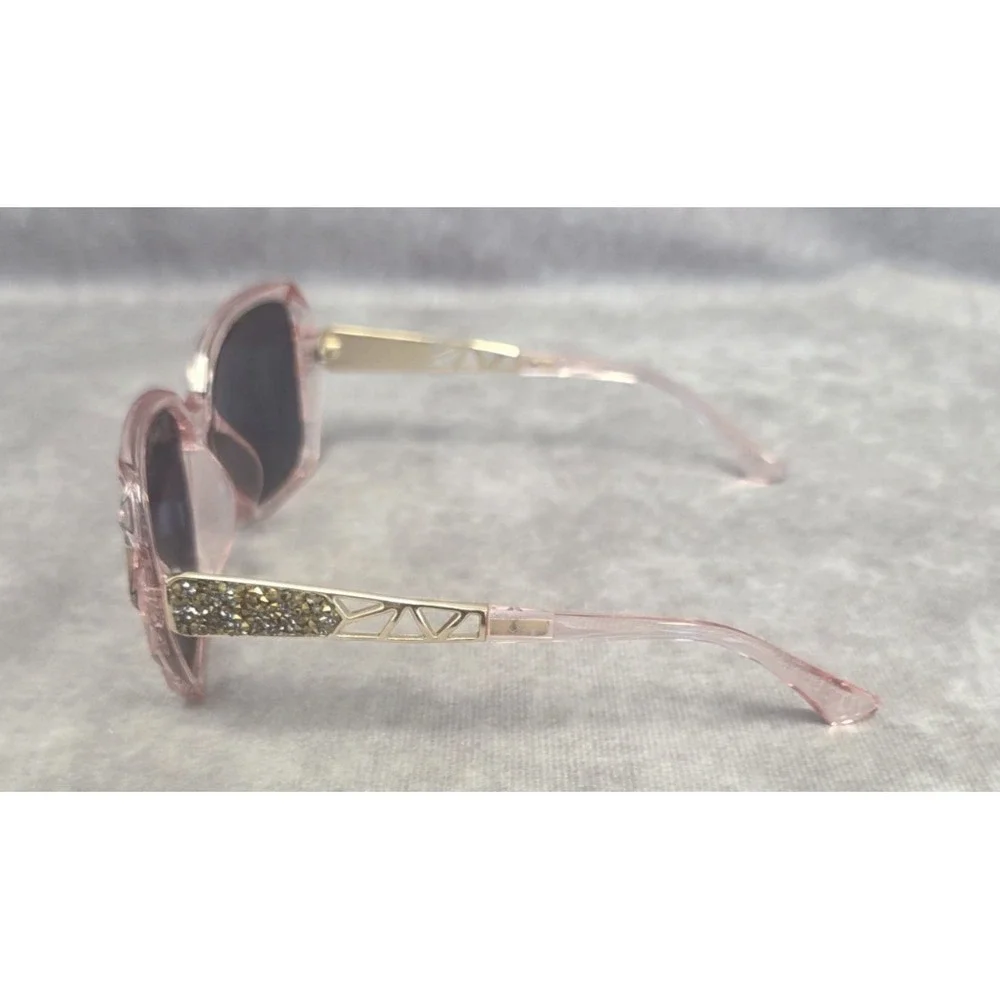 Feisedy Pink Reflective Sunglasses Womens